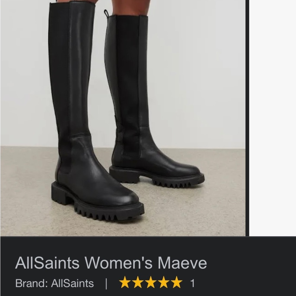 All Saints leather boots new